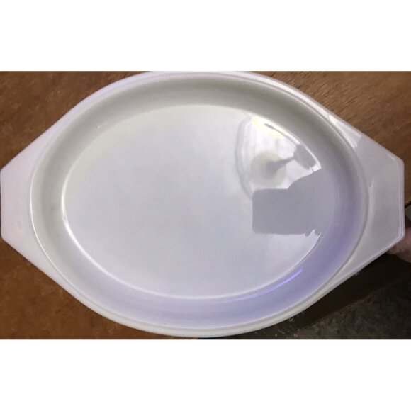 Vintage PYREX Verde Olive Divided Covered Casserole Dish HTF 1 Quart Size EUC - Picture 7 of 7